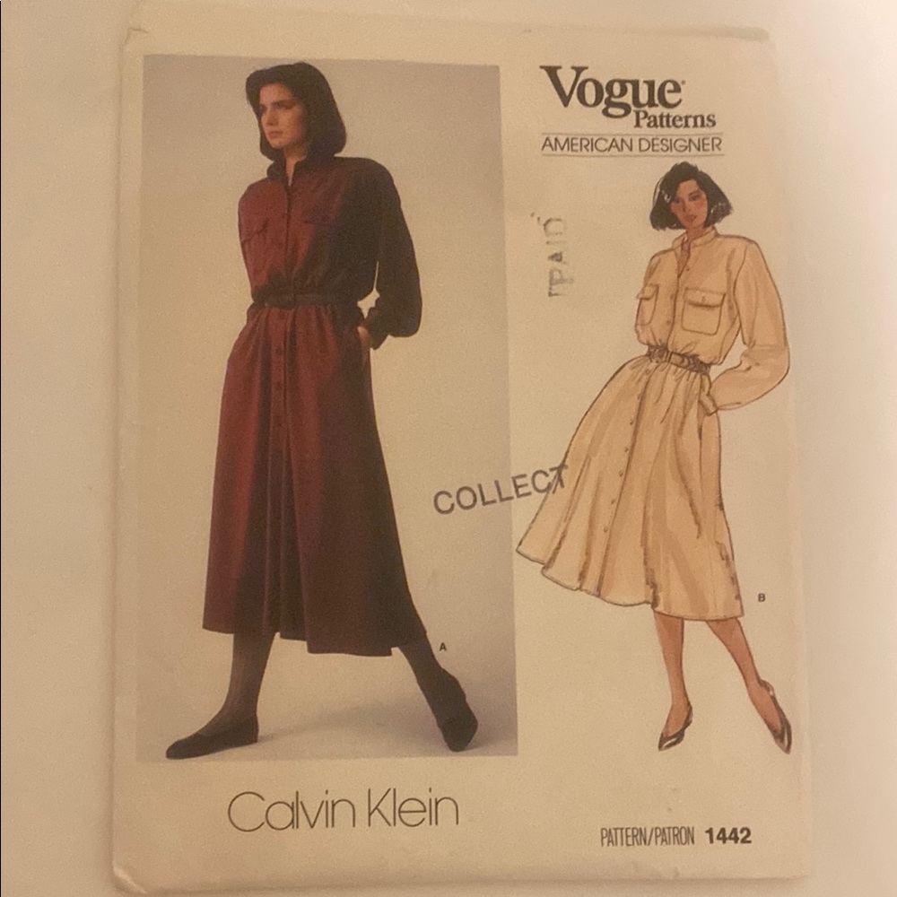 Calvin Klein Vogue Pattern